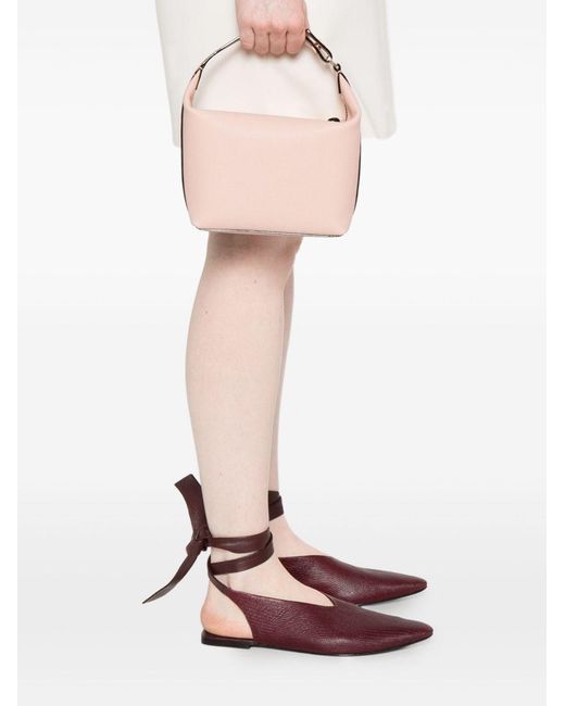 Valextra Pink Mochi Leather Pouch