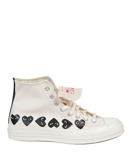 Sneaker Multi Heart di Comme des Garçons in White da Uomo