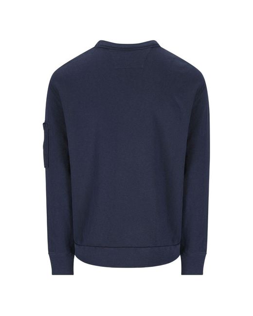 C P Company Blue Cotton Sweatshirt for men