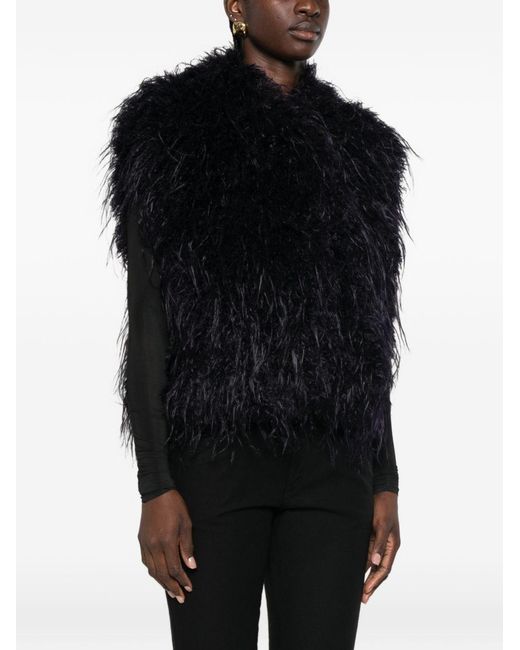 Forte_forte Black Ecofur Vest