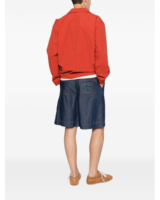 Loewe Blue Anagram Denim Shorts for men