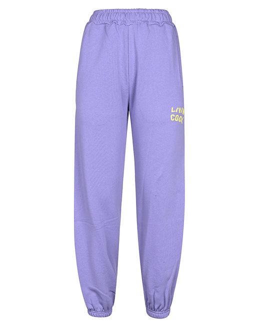 LIVINCOOL Cotton Sweatpants in Violet 