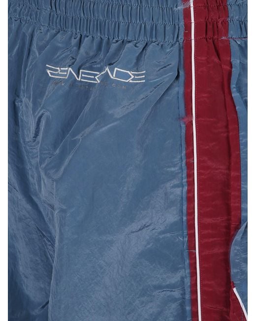 Martine Rose Blue Layered Sweatpants for men