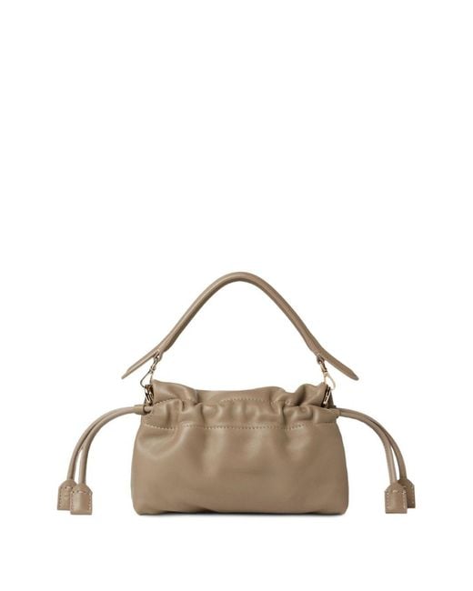 Fendi Metallic Baguette Small Leather Handbag