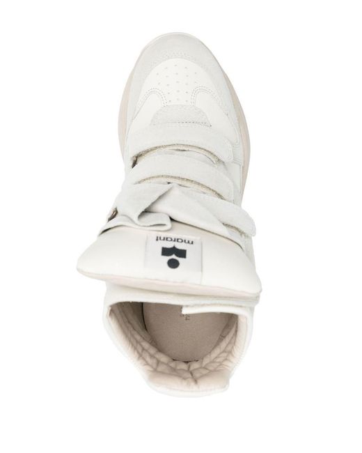 Isabel Marant White Balskee Suede Sneakers Woman