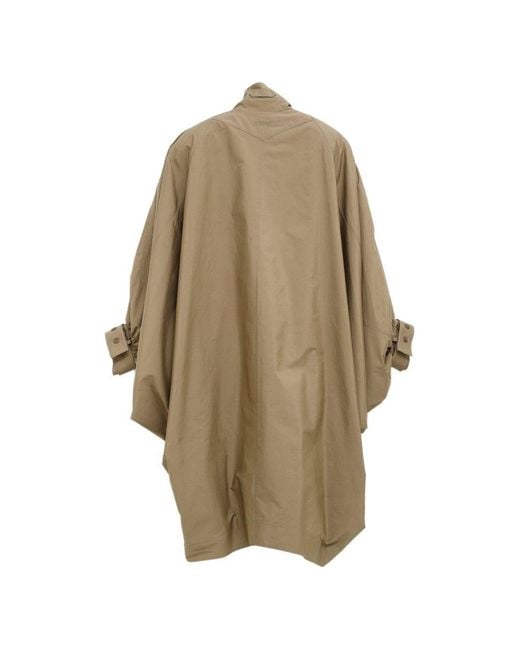 Chloé Natural Cotton Cape Coat