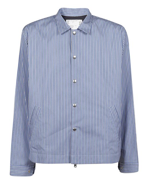 Sacai Blue Striped Jacket for men