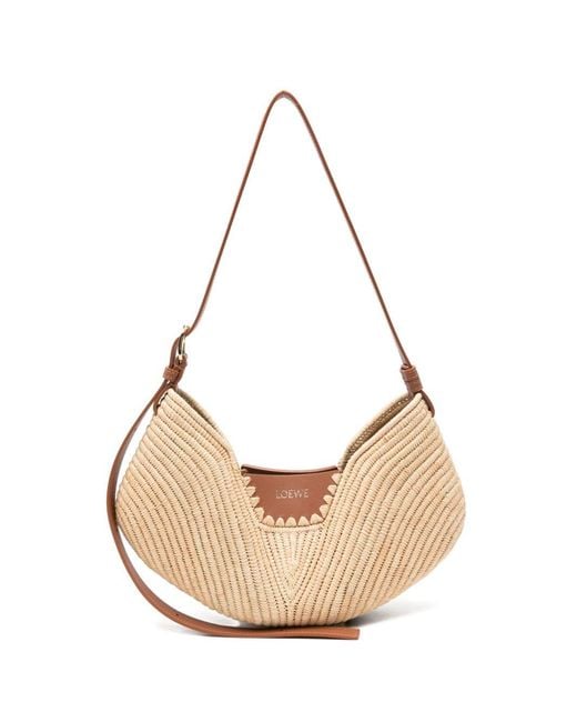 Loewe Natural Swing Medium Rafia Shoulder Bag