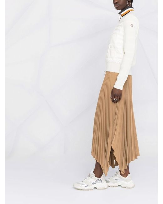 Moncler White Padded Cardigan