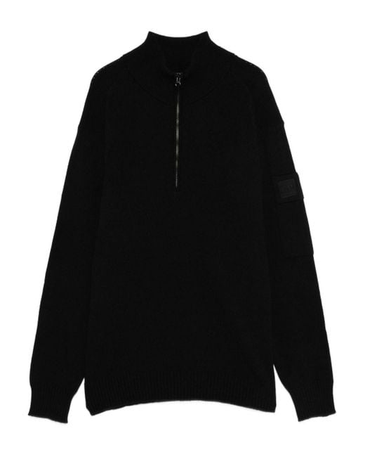 C P Company Black Metropolis Polo Shirt for men