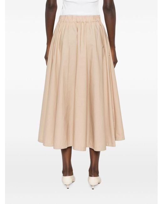 White Sand Natural Cotton Long Skirt
