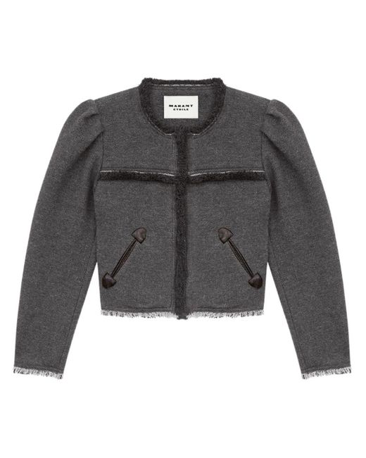 Isabel Marant Gray Delphina Wool Jacket