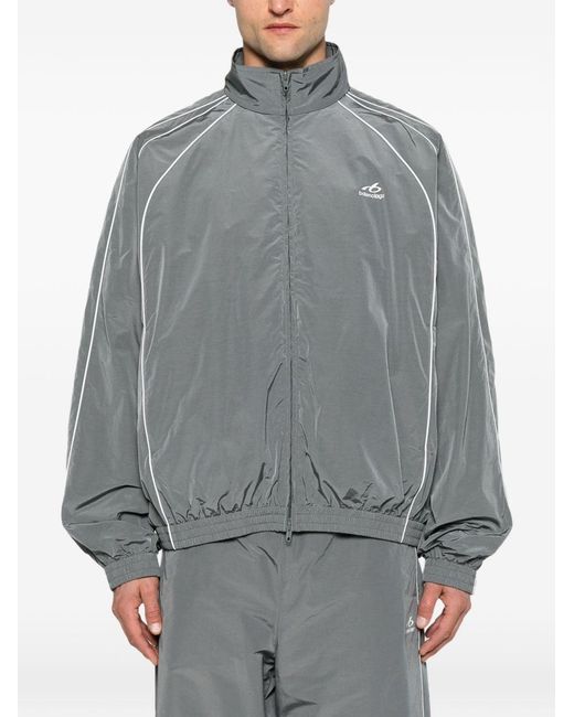 Balenciaga Gray Cotton Blend Sweatshirt for men