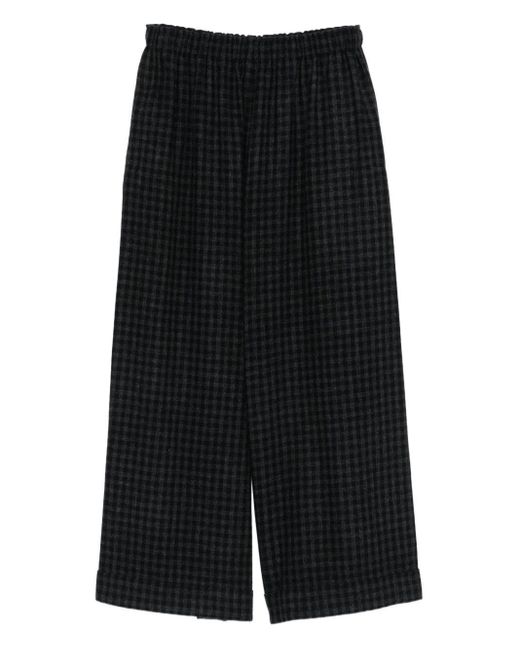Daniela Gregis Black Wool Pajama Trousers
