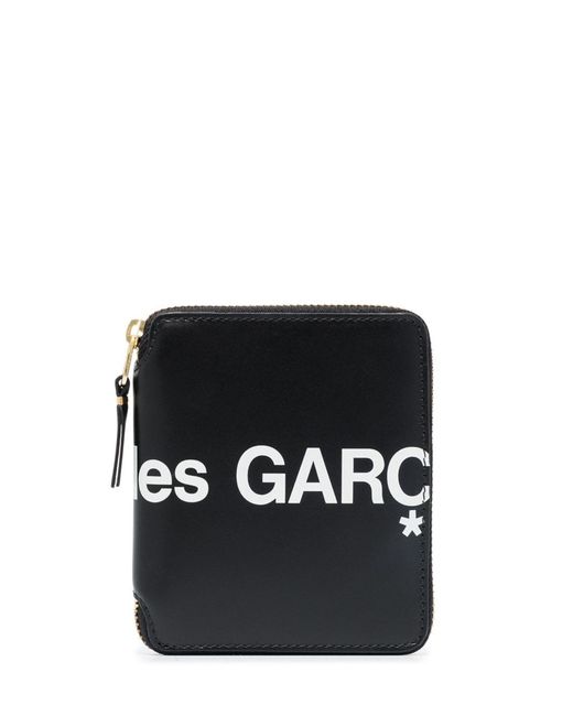 Comme des Garçons Black Bi-Fold Wallet With Zip for men