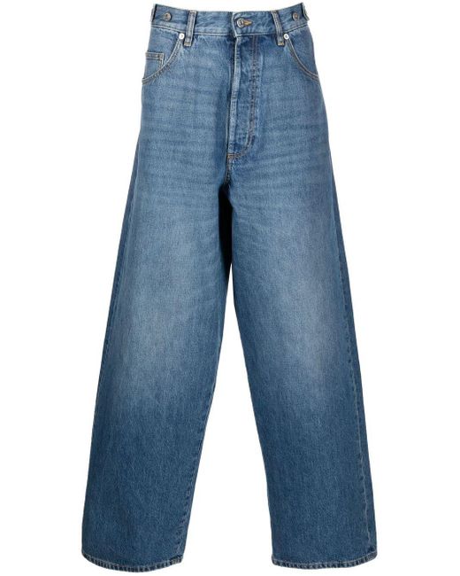 Valentino Blue Straight-leg Denim Jeans for men