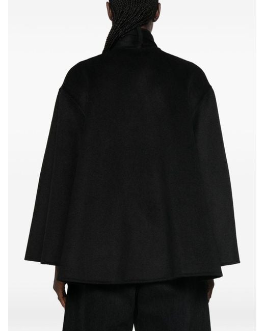 Zimmermann Black Valiant Wool Blend Coat