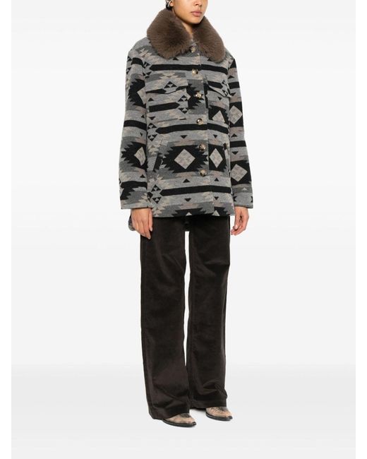 Ava Adore Gray Coat Santa Monica