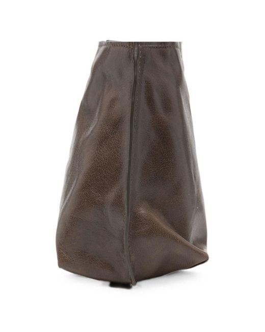 Lihann George Brown Elli Leather Tote Bag