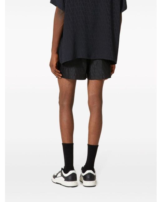 Valentino Black Swimsuit With Logo for men