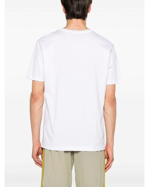 Iceberg White Graphic-print Cotton T-shirt for men