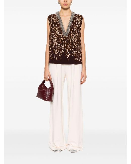 Dries Van Noten White Hartia Cotton Trousers