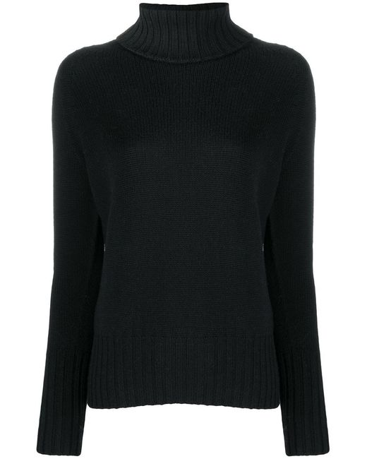 Drumohr Black High Neck Sweater