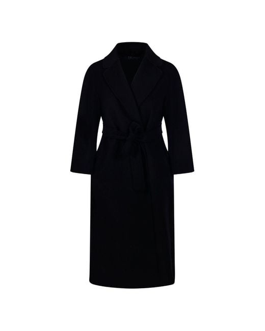 Max Mara Black Wool Long Coat