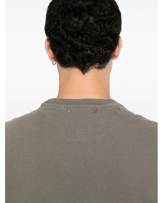 Golden Goose Deluxe Brand Gray T-Shirt Golden for men