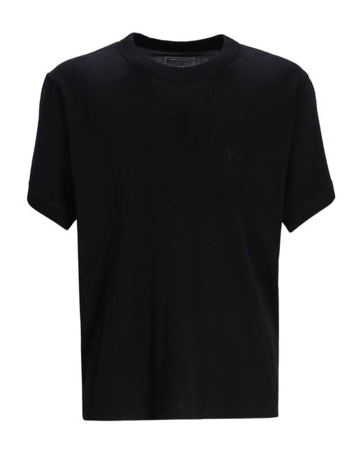 Y-3 Black Logo T-Shirt for men
