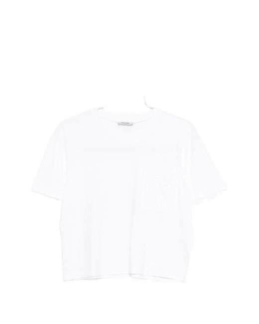 Base London White Cotton Blend T-Shirt