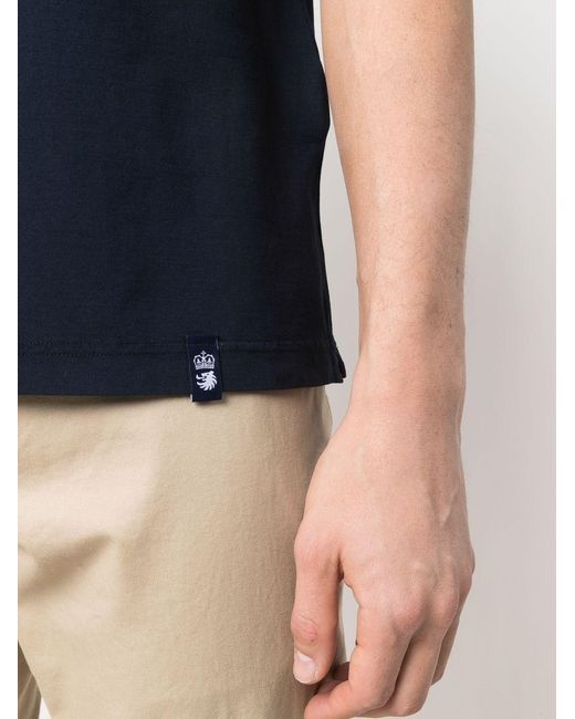 Drumohr Blue Crew Neck T-Shirt for men