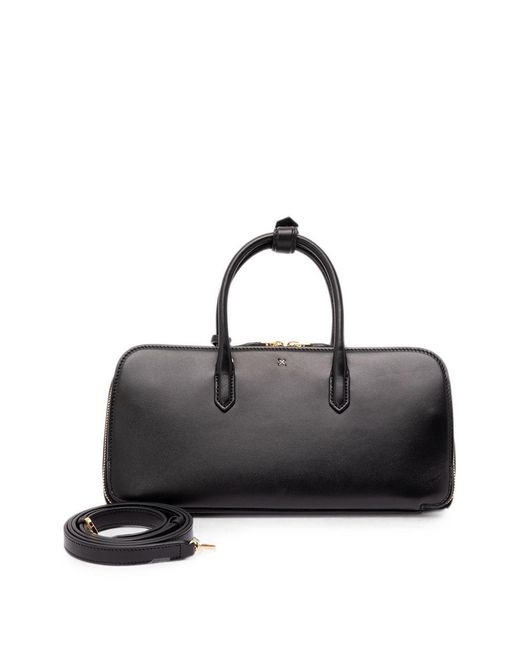 Alaïa Black Delta Medium Leather Handbag