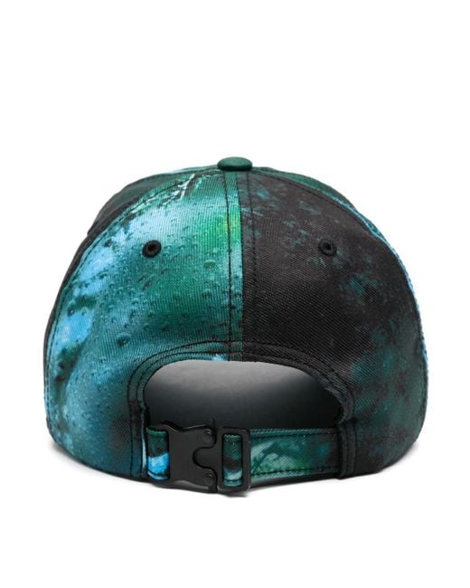 Y-3 Blue Printed Baseball Cap for men