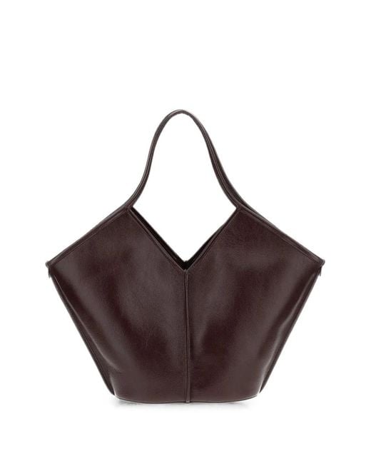 Hereu Brown Calella Leather Tote Bag