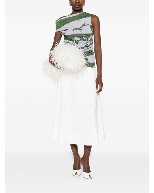 Dries Van Noten Green Hunray Cotton Top
