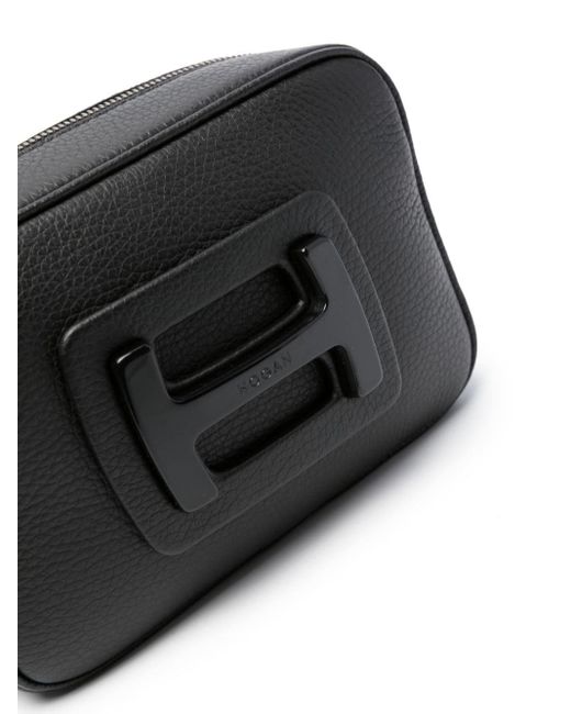 Hogan Black H-bag Mini Leather Camera Bag