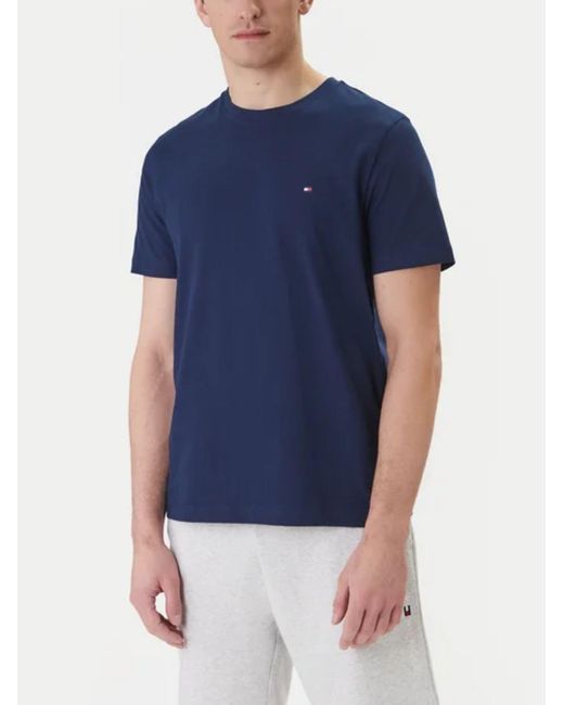 Tommy Hilfiger Blue T-Shirt With Logo for men