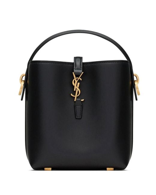 Secchiello Le 37 Mini di Saint Laurent in Black