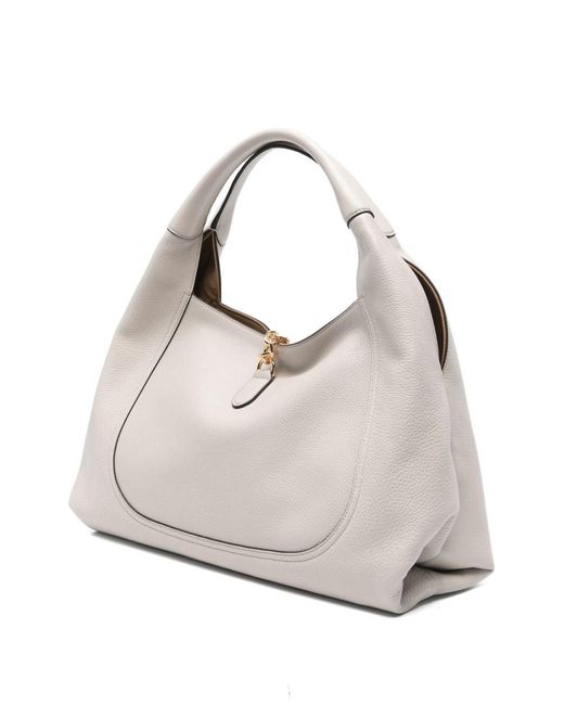 Gucci White Softbit Leather Shoulder Bag