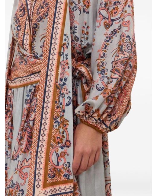 Zimmermann White Aster Silk Blouse