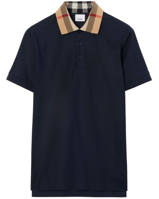 Burberry Blue Cody Polo Shirt for men