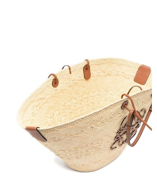 Loewe Natural Anagram Rafia Large Tote