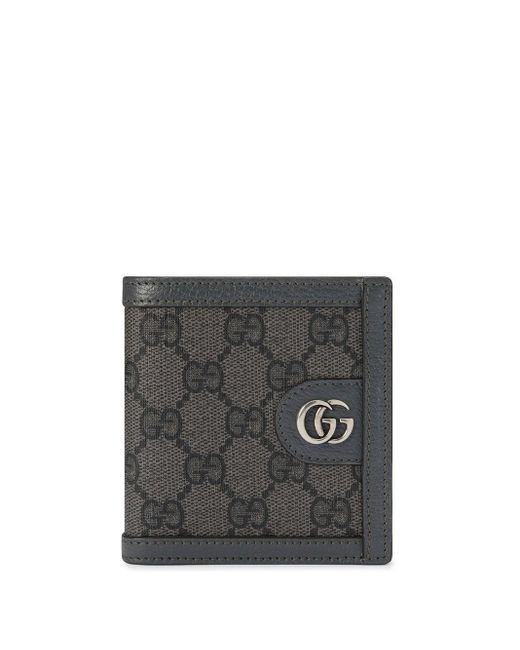 Portafoglio bi-fold Ophidia di Gucci in Gray da Uomo