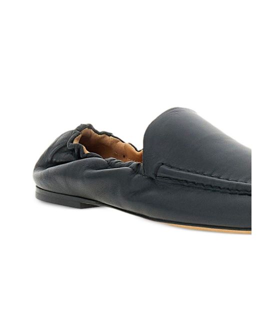 Odissi Black Juno Leather Loafers