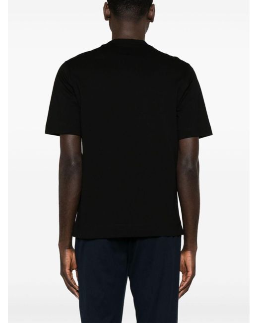 Circolo 1901 Black Crew-neck Piqué T-shirt for men