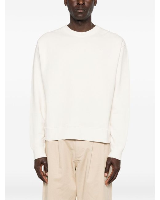Golden Goose Deluxe Brand White Cotton Crewneck Sweatshirt