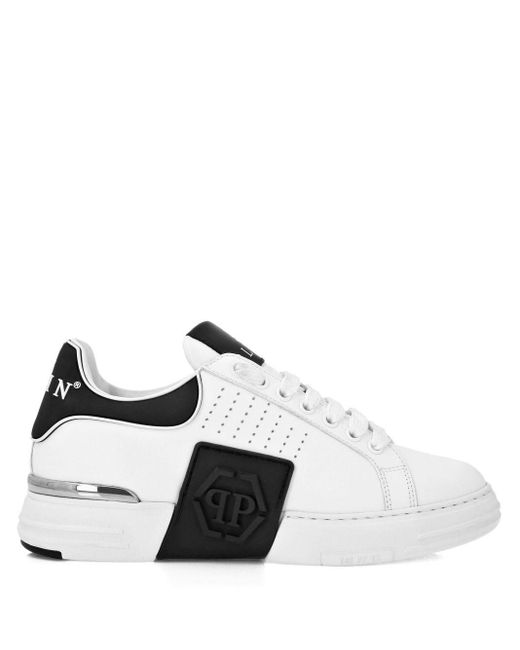 Philipp Plein Metallic 'Hexagon' Sneakers for men