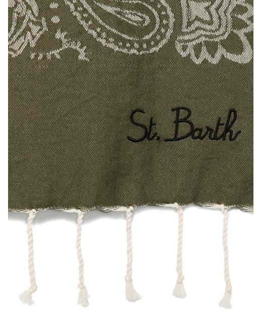 Mc2 Saint Barth Green Foutas Beach Towel for men