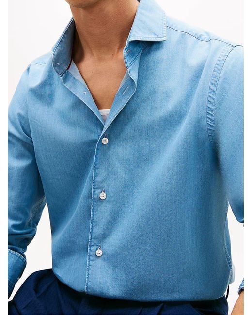 Tommy Hilfiger Blue Smart Casual Shirt for men